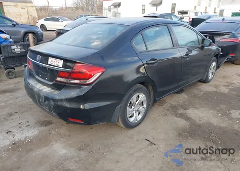 2014 Honda Civic Lx z USA, uszkodzony, nr VIN 2HGFB2F57EH521143